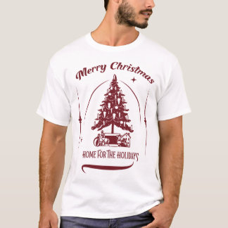 Home For the Holidays Vintage Design T Shirt