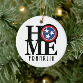HOME Franklin Tennessee Julgransprydnad Keramik