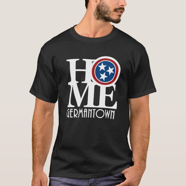 HOME Germantown Tennessee T Shirt (Framsida)