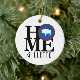 HOME Gillette Wyoming Ceramic Ornament