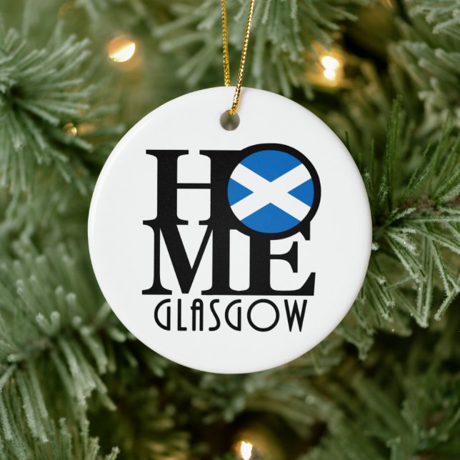 HOME Glasgow Scotland Julgransprydnad Keramik (Träd)