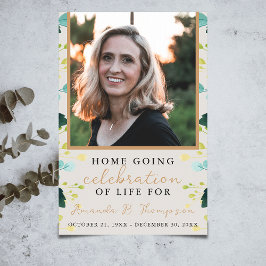 Home Going Firande of Life Funeral Service Poster