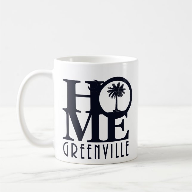 HOME Greenville SC 11oz Kaffemugg (Vänster)
