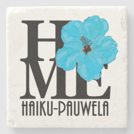 HOME Haiku-Pauwela blue hibiscus Stenunderlägg