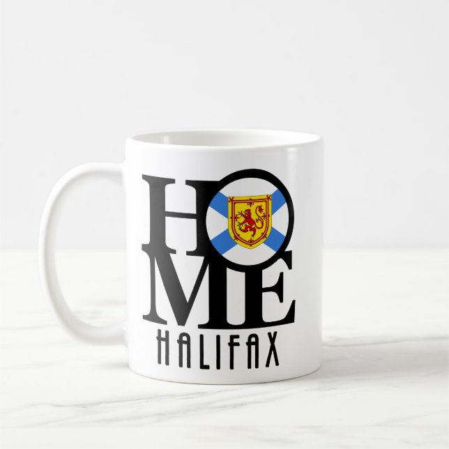 HOME Halifax Nova Scotia 11oz Kaffemugg (Vänster)