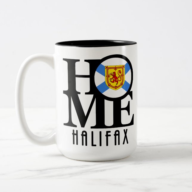 HOME Halifax Nova Scotia 15oz Två-Tonad Mugg (Vänster)