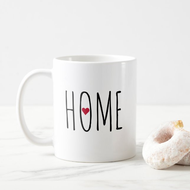 Home Heart Farmhouse Stil Kaffemugg (Med munk)