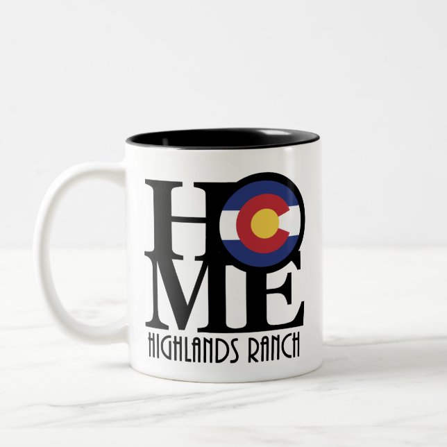 HOME Highlands Ranch Colorado 11oz Två-Tonad Mugg (Vänster)