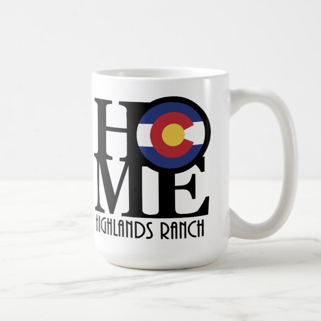HOME Highlands Ranch Colorado 15oz Kaffemugg (Höger)