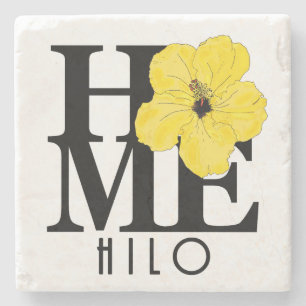 HOME Hilo Hawaii Gult Hibiscus Stenunderlägg