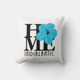 HOME Indialantic Florida Blue Hibiscus Kudde