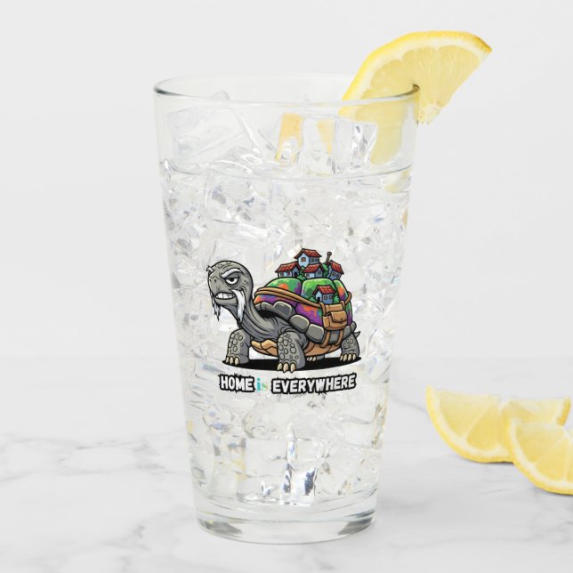 Home is Everywhere Drinking Glass Glaskopp (Bakside Is)
