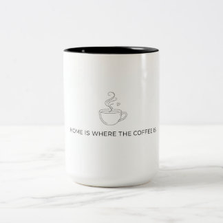Home Is Where The Coffee Is Mug Två-Tonad Mugg