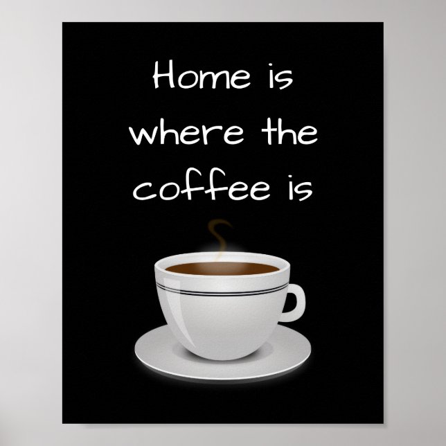Home is where the coffee is poster (Framsidan)