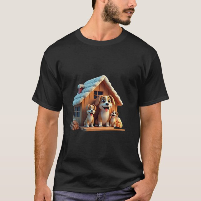Home Is Where the Dog Is T Shirt (Framsida)