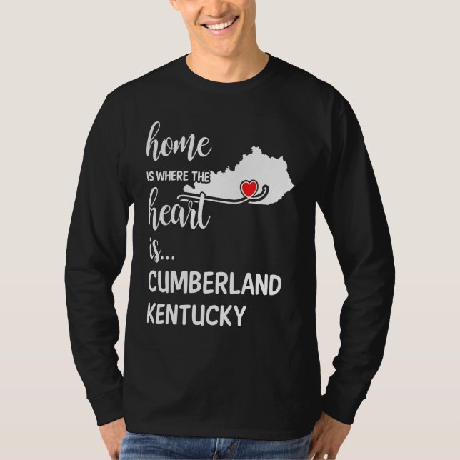 Home is Where the Heart is Cumberland County Kentu T Shirt (Framsida)