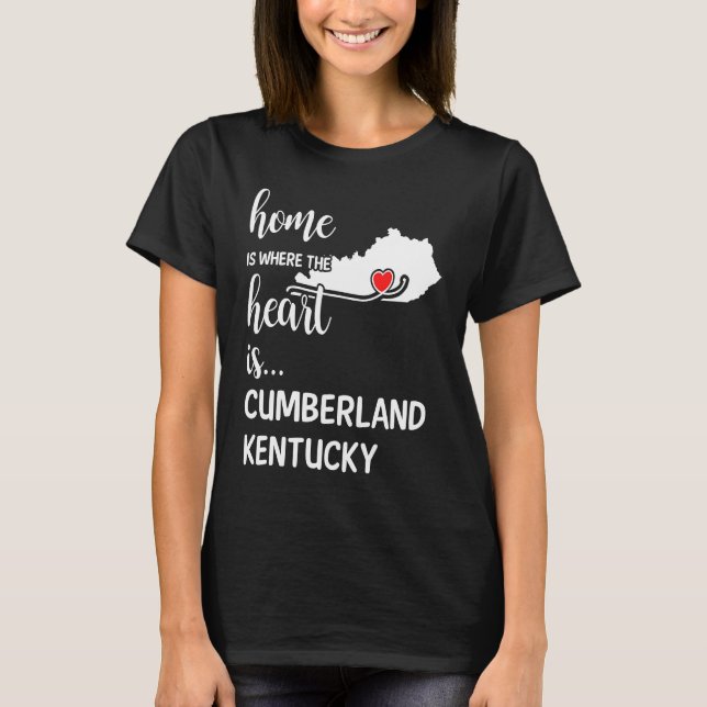Home is Where the Heart is Cumberland County Kentu T Shirt (Framsida)