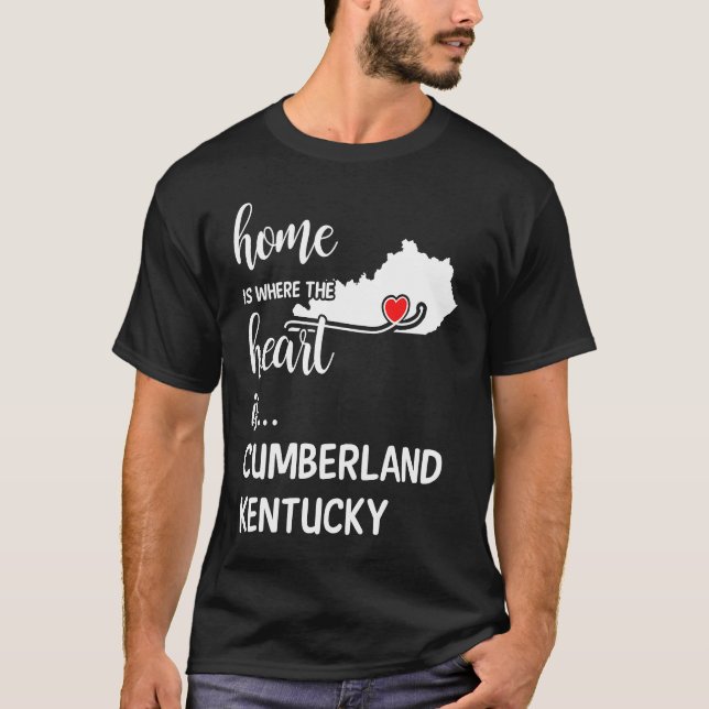 Home is Where the Heart is Cumberland County Kentu T Shirt (Framsida)