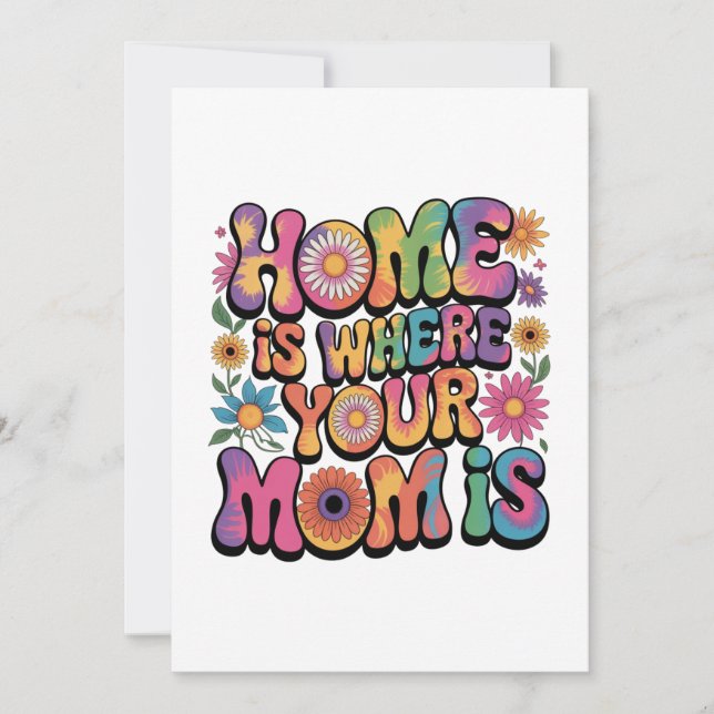 Home Is Where Your Mom Is Inbjudningar (Framsida)