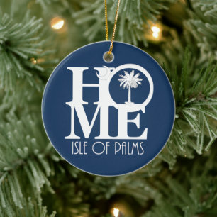 HOME Isle of Handflatan South Carolina Julgransprydnad Keramik