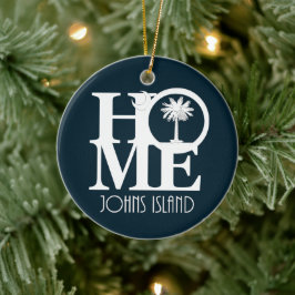 HOME Johns Island, South Carolina Julgransprydnad Keramik
