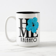 HOME Kalaheo Blue Hibiscus`15oz