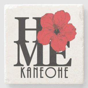 HOME Kaneohoe Red Hibiscus Stenunderlägg