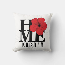 HOME Kapa`a, Hawaii Red Hibiscus Kudde