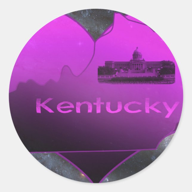 Home Kentucky Runt Klistermärke (Framsida)