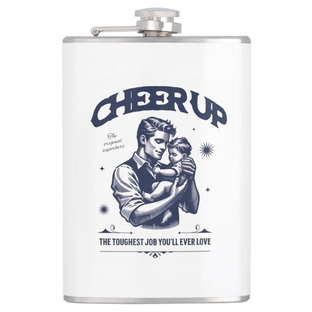HOME/KITCHEN DADDY CHEER UP VINYL WRAP FLASK  FICKPLUNTA (Framsidan)