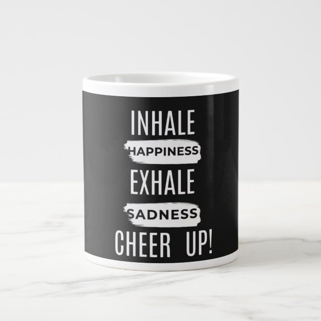 HOME/KITCHEN INHALE AND EXHALE CHEER UP MUG JUMBO MUGG (Framsidan)