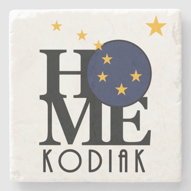 HOME Kodiak Alaska Stenunderlägg (Framsidan)