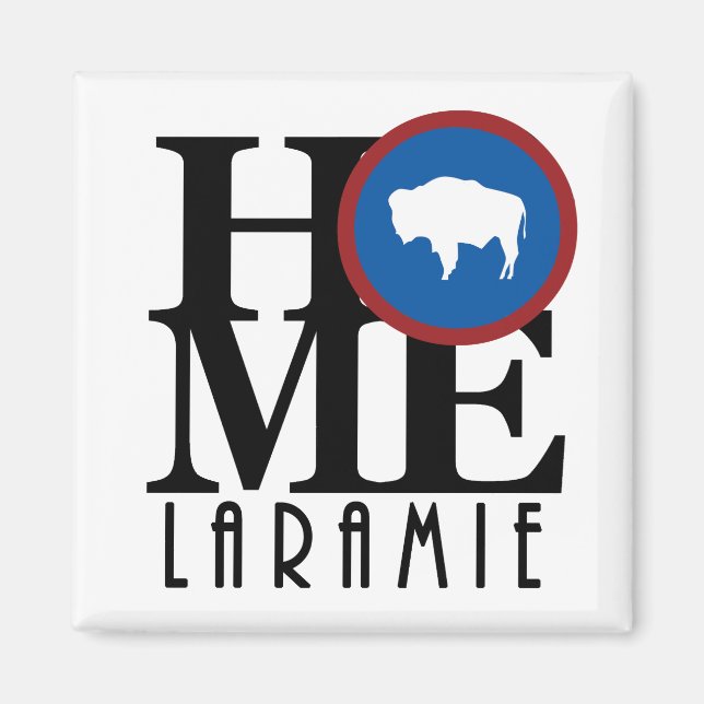 HOME Laramie Wyoming Magnet (Framsidan)