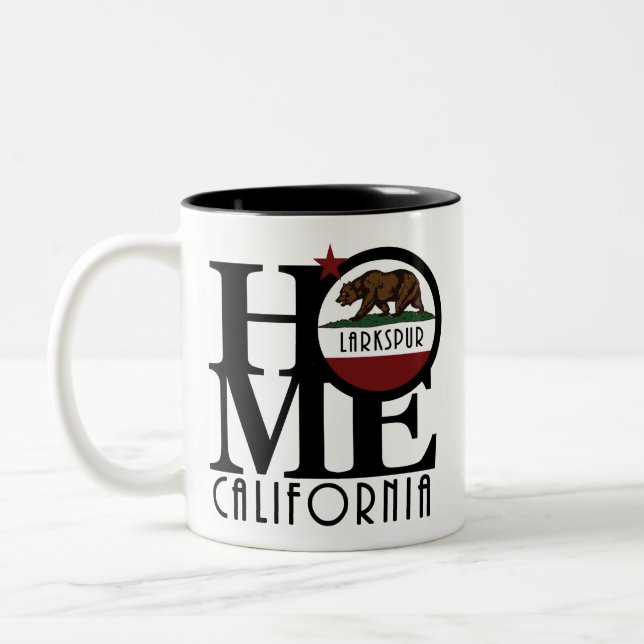 HOME Larkspur California 11oz Ceramic Två-Tonad Mugg (Vänster)