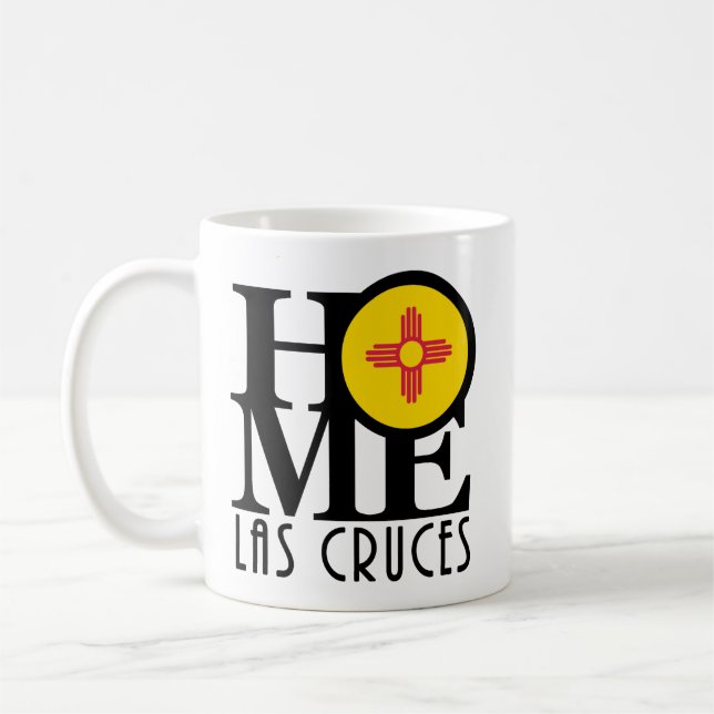 HOME Las Cruces New mexico 11oz Kaffemugg (Vänster)