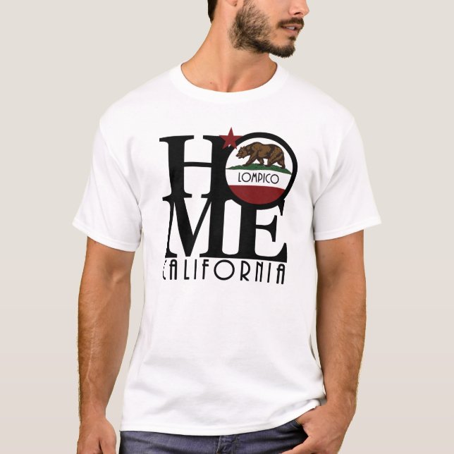 HOME Lompico Kalifornien T Shirt (Framsida)