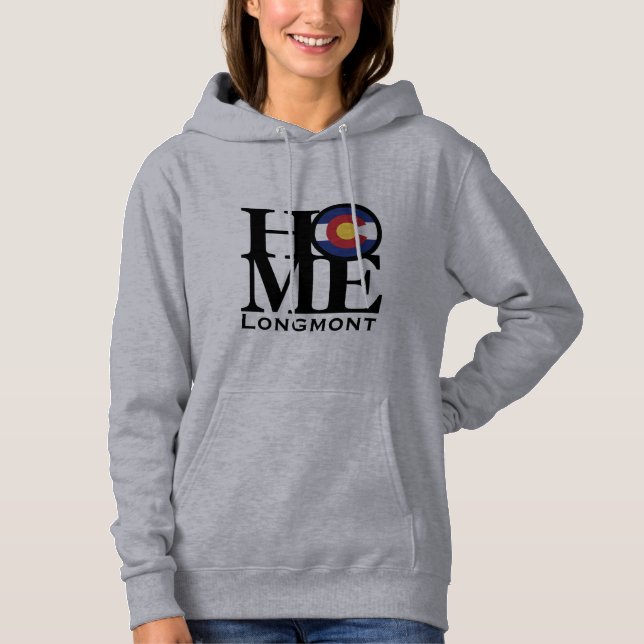HOME Longmont Colorado Sweatshirt T-shirt (Framsida)