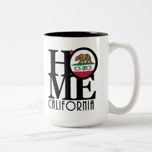 HOME Los Gatos Calfornia 15 oz Två-Tonad Mugg