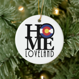 HOME Loveland Colorado Julgransprydnad Keramik