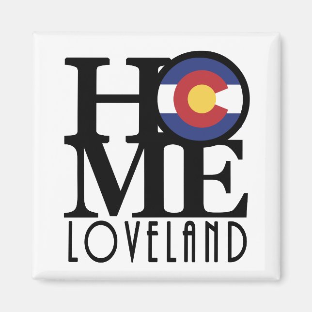 HOME Loveland Colorado Magnet (Framsidan)