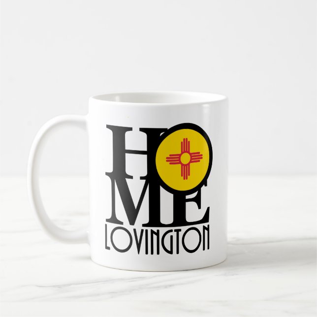 HOME Lovington New mexico 11oz Kaffemugg (Vänster)