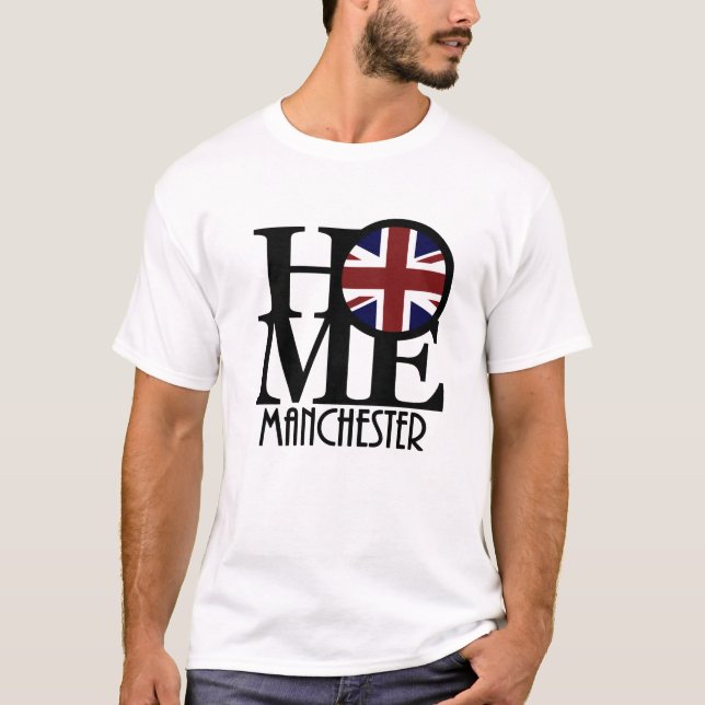HOME Manchester England T Shirt (Framsida)