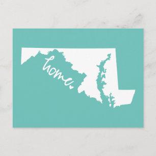 Home Maryland Anpassningsbar Färg Vykort