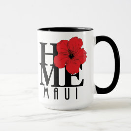 HOME Maui Red Hibiscus 15oz Mugg