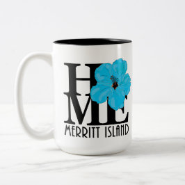 HOME Melbourne 15oz blue hibiscus Två-Tonad Mugg