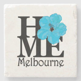 HOME Melbourne Blue Hibiscus Stenunderlägg
