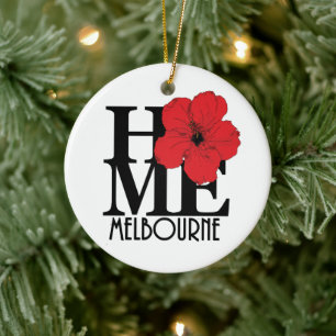 HOME Melbourne Florida Julgransprydnad Keramik