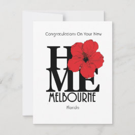 HOME Melbourne Florida - New Home Anteckningskort