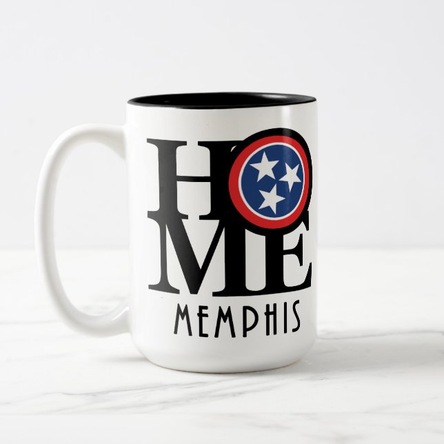 HOME Memphis Tennessee 15oz Två-Tonad Mugg (Vänster)