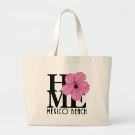 HOME Mexiko Beach Rosa Hibiscus Jumbo Tygkasse